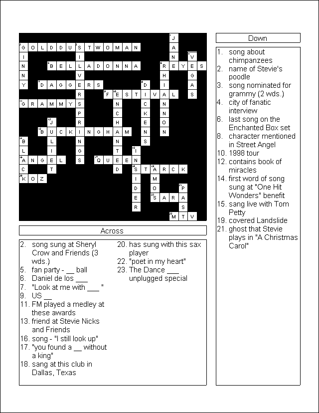 whitecap crossword