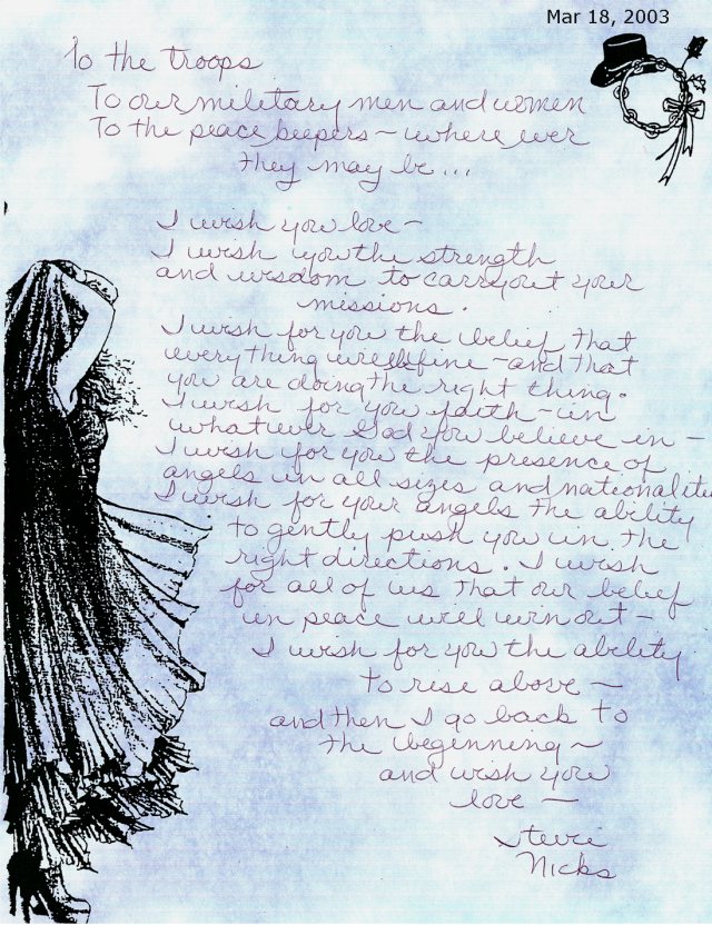 Letter to the troops