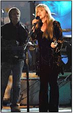 Stevie sings at rehersal