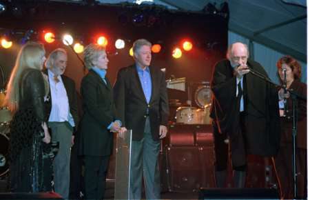 Photo of the President with Fleetwood Mac