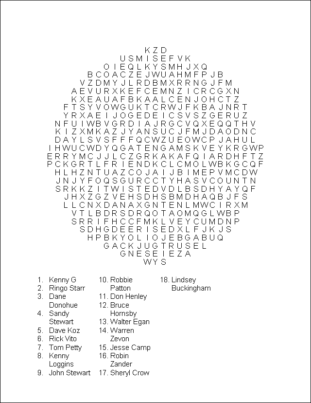 Wordfind Puzzle