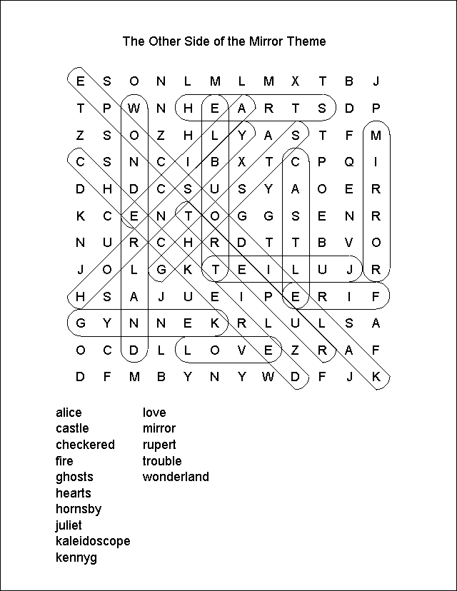 Wordfind Answer