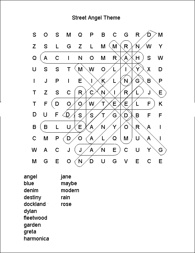 Wordfind Answer